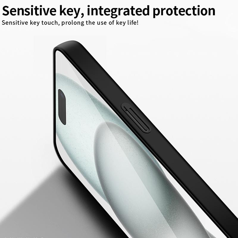 

PINWUYO PC Series for iPhone 16 Case Ultra Slim Hard PC Protective Phone Cover Black