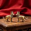 1Pcs Mini Brass Animal Retro Figurine Tiny Vintage Statue for Desktop Micro Landscape Home Office Decor