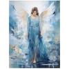Blue Beauty: Angel Watercolor Blue Beauty: Angel Watercolor, 30X40 Cm, Unframed, Matte Paper 230 Gsm