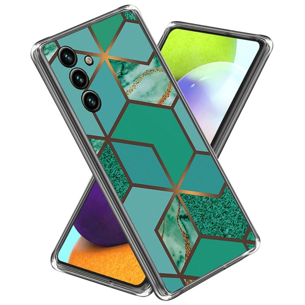 

For Samsung Galaxy S25 Case Abstract Marble Pattern Printing TPU Phone Cover D