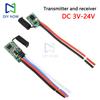 433MHz Kabelloser Fernschalter Langstreckenempfänger 3,6V 12V 24V und 433 MHz Sender LED-Fernschalter Modul