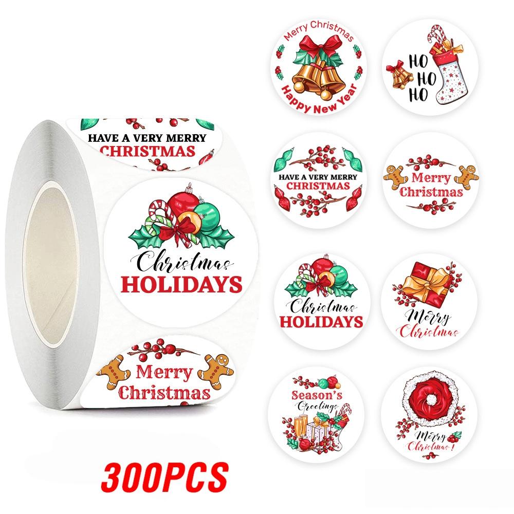 100-500Pcs High-Quality Merry High-Quality Christmas High-Quality Sticker High-Quality Christmas High-Quality Party High-Quality Decoration