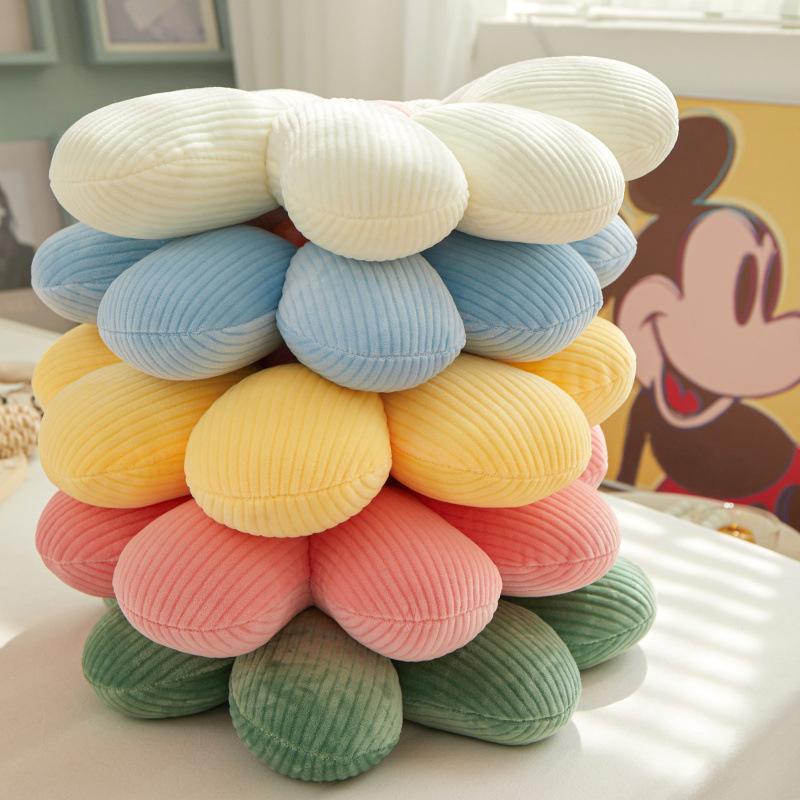 Niedliches Cartoon Sonnenblumen Spezialförmiges Sofakissen Kissen Hochwertig