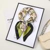 71 Flower polka dot simulation silk scarf neck small square scarf Korean atmosphere sunscreen scarf advanced sense