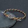 Viking Rune Bracelet for Men Stainless Steel Mjolnir Thor Hammer Norse Mythology Amulet Waterproof Steel Wire Male Wristband
