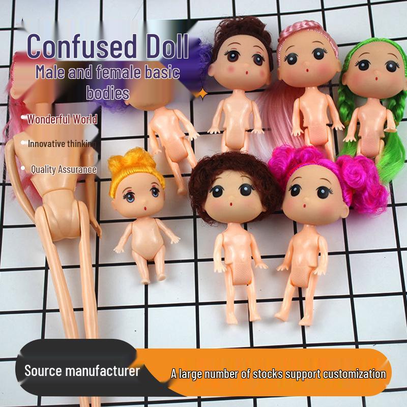 

12CM Unisex Confused Doll DIY Kit with Cake Skirt - Children s Toy