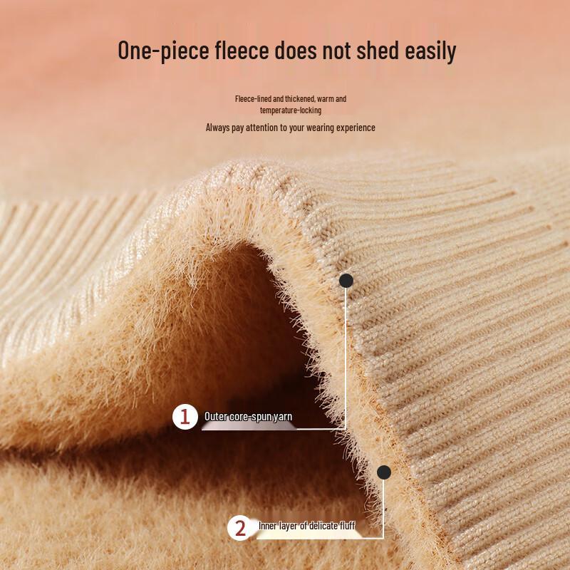 Pull col roulé doublé polaire pour homme Jeanswest