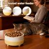 Heated Pet Bowl USB Powered Thermostatic Drinker Thermal Water Feeder Cat Food Bowl for Puppy Kitten Pet Chicken Duck Birds