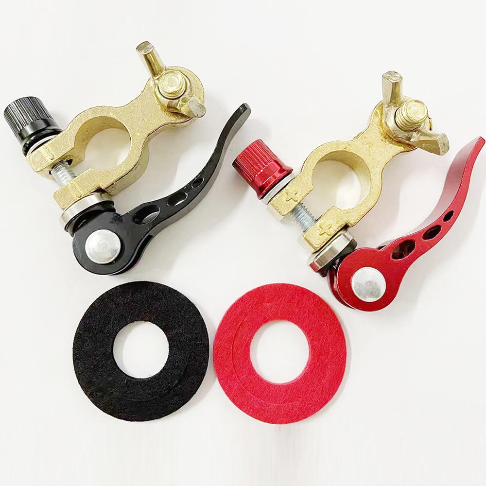 Car Battery Terminal Brass Connectors Posts 24V 12V Positive Negative Quick Release Battery Cable Terminal Top Car Accessories