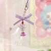 Butterfly Heart Bead Pendant Phone Charm Hangings Rope Cute Phone Chain Strap Bag Decoration Lanyard Keychain Accessory