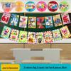 June 1st Children's Day Kindergarten Classroom Corridor Colorful Blackboard Wall Banners and Decorations.
