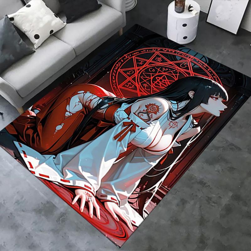 1pc Anime,Alchemist,Enigma Office Carpet Soft Polyester Entrance Carpet Washable Non slip Machine Wa