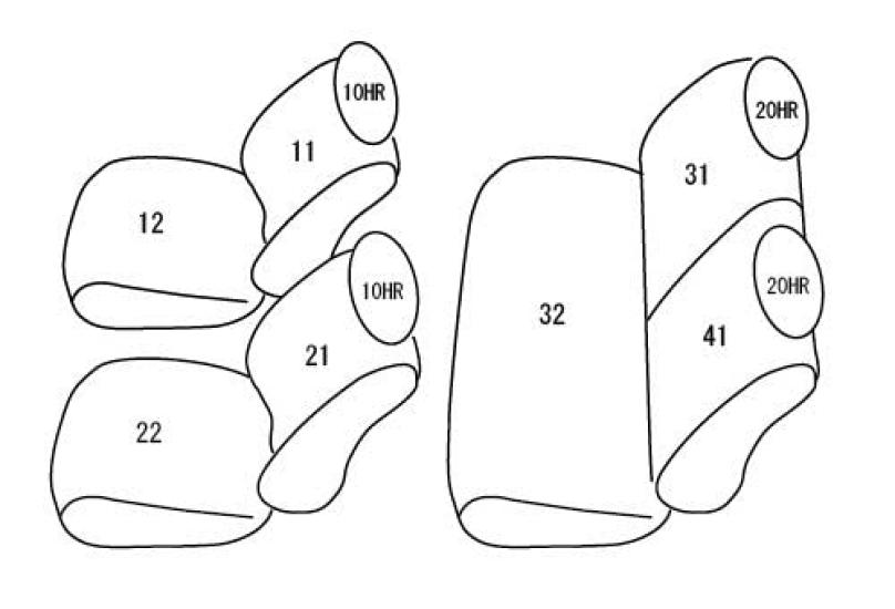 Clazzio One Black Seat Covers for Sierra Full Set Jimny/Jimny JB64W/JB74W (2018-present) - (Product Code ES-6015) [46ESA6015K]