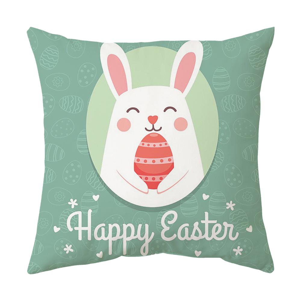 Easter Pillow Cover Cartoon Sofa Cushion Cover Office Waist Cushion Cover