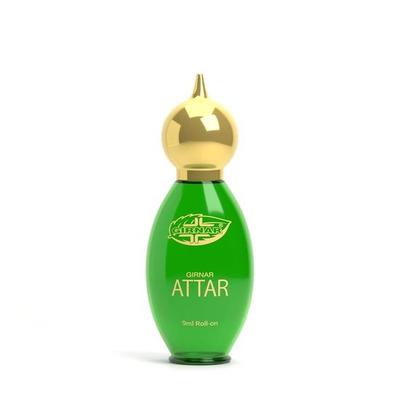 Girnar Attar 9 ml | Alkoholfreies Premium-Konzentratparfüm | Rose, Safran, Oud Shanaya, Adlerholz, Karamell und holziger Duft