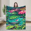 Bulbasaur Bloom Manga Blanket Quality Warm  Bedding Throws Winter Students Couch Chair Sofa Bed Fashion Bedspread