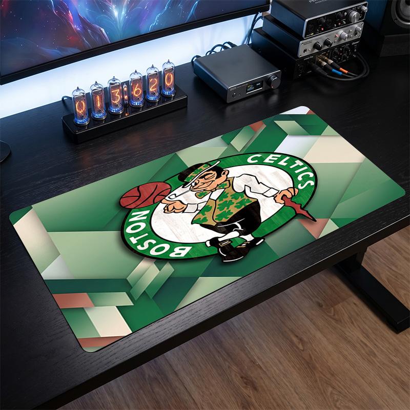 Celtic FC Theme Pattern Mouse Pad, Soccer Logo Design XXL Gaming Desk Mat Non-Slip Computer Mouse Pad