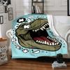1pc Dino Roar Lightweight Flannel Blanket, Comfortable and Warm Blanket, for Office and Camping Sofa Bed, Livingroom084