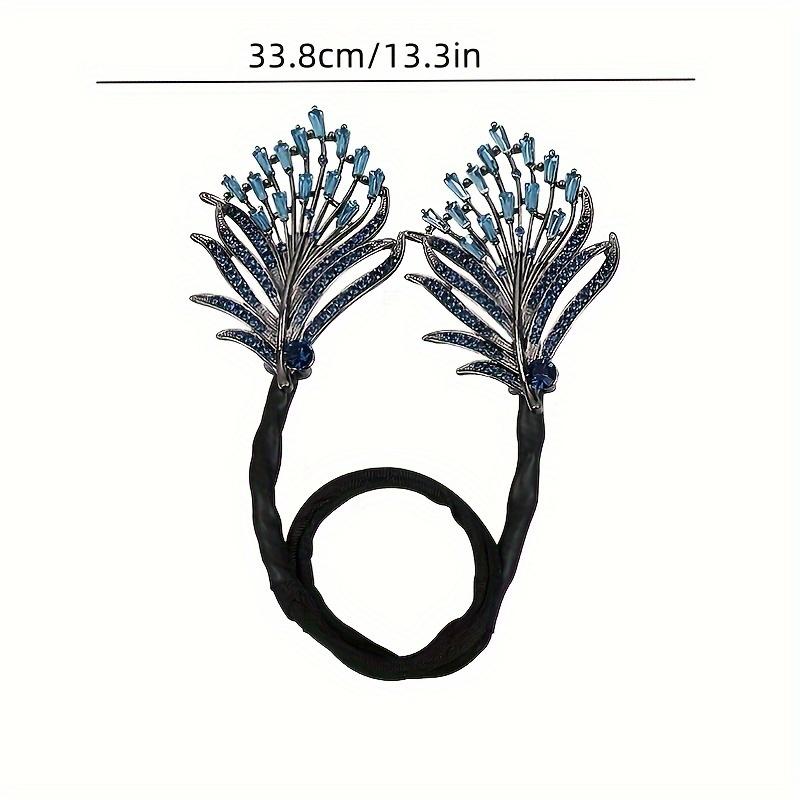 Rhinestone Feather Twist Hair Clipper Bun Hair Curler Hair Rod