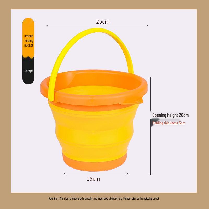 Outdoor Children s Beach Sand & Shell Collecting Play Set - Durable Fishing Water Bucket 3L (No Accessories)