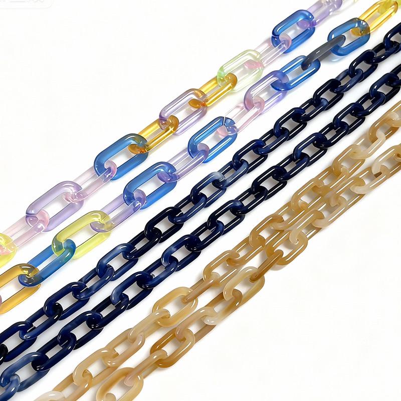 Retro Hip Hop Clear Acrylic Candy Color Chain for Eyeglasses/Pants