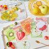 30Sheets Creative Fruits Sticky Notes Simulate Vegetable Mini Planning Notes Message Notepad Diy Elf-Stick Memo Pads Adhesive