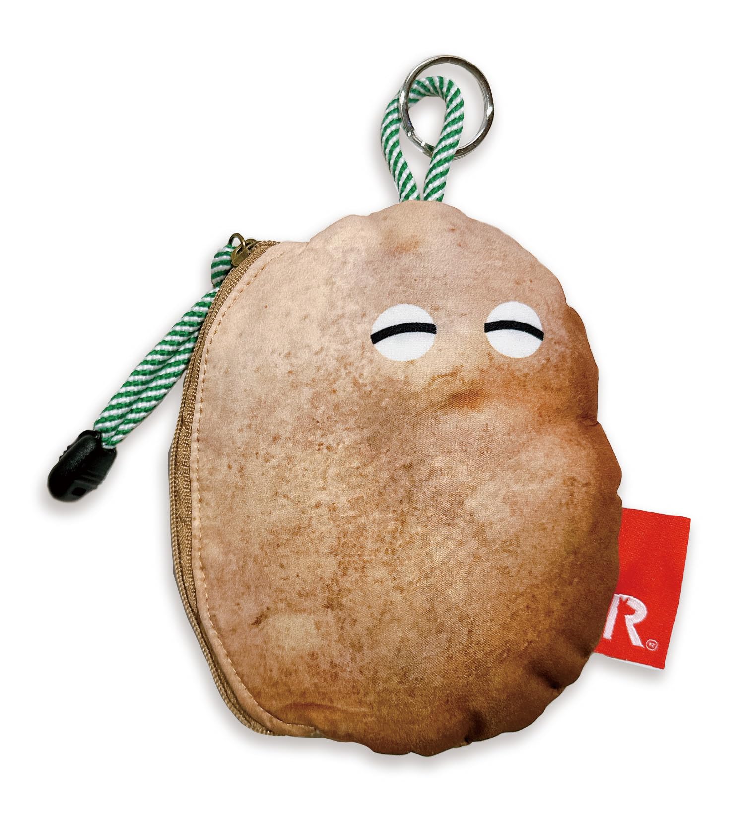 

6769 Calbee x Rootote Potato Poroshiri Модель Pouch Charm Potato [Routeto] IP.WR.calbee Pouch-A (03 Зеленый)
