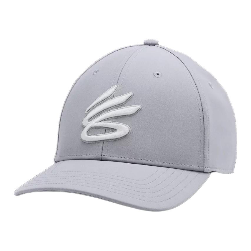 Under Armour Brand Logo Polyester Baseball Caps Men s Gray 1380010-035 F