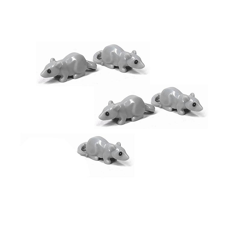 5 Stück/Set Tiere Niedliche Katze Schwein Schlange Figuren DIY Bausteine Spielzeug für Kinder Geschenke Spielzeug Buntes Tier 38801 13786 1410pb01
