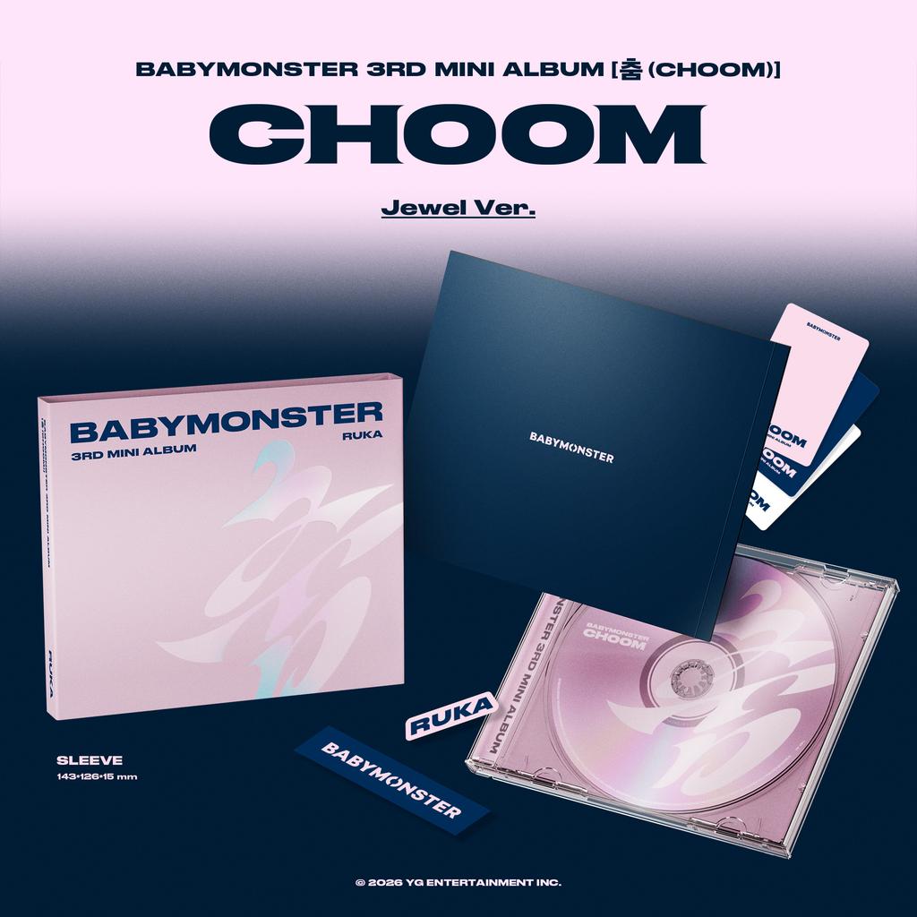 [pre-order] [Early Bird POB][WEVERSE POB] BABYMONSTER - CHOOM (Photobook Ver.) Set + CHOOM (Jewel Ver.) Set