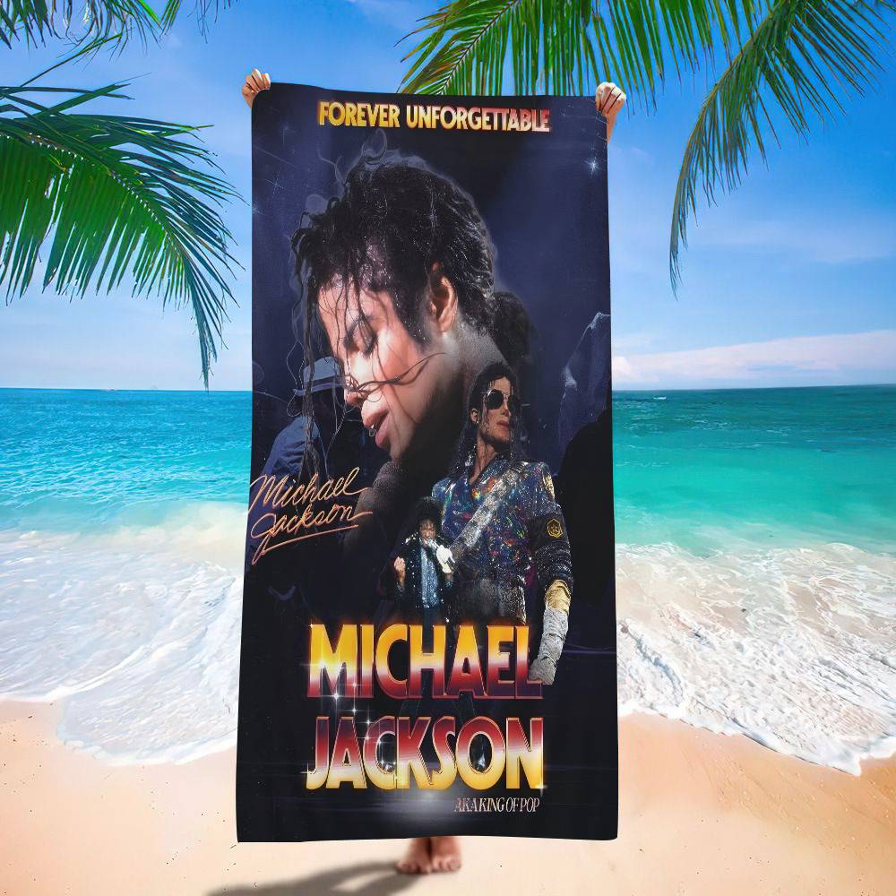 Zanger M-Michael J-Jackson Beach Towel Colorful Bath Towels For Girl Microfiber Quick Dry Custom Sand Free Beach Yoga Spa Gym