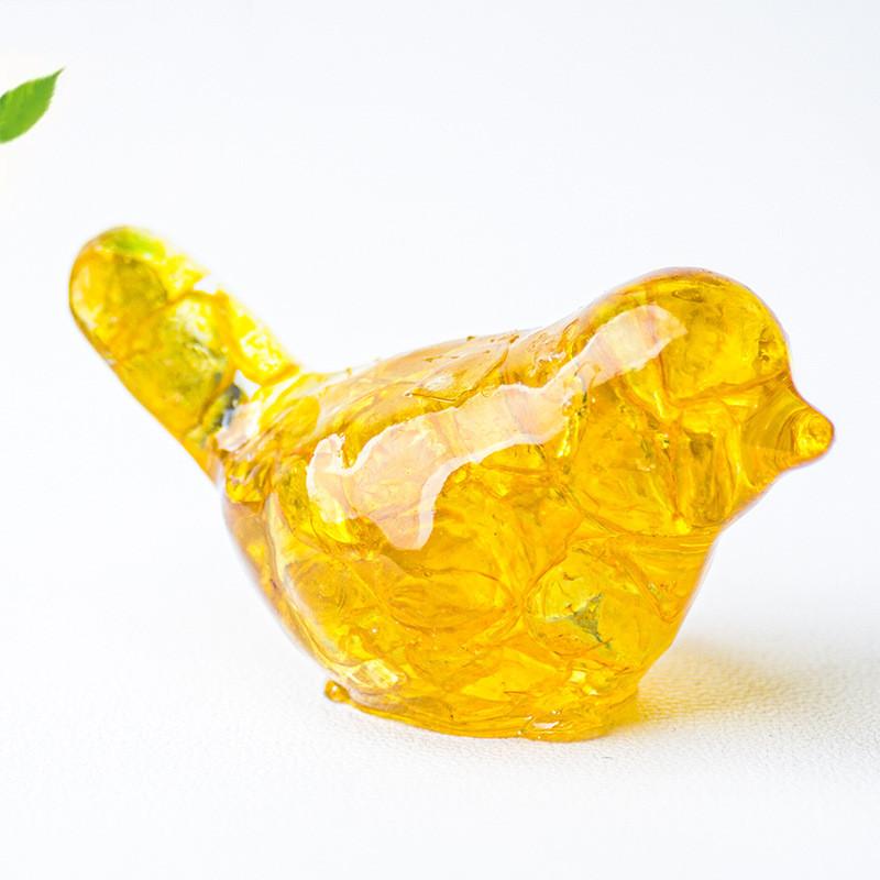 Resin Crystal Bird Figurine With Natural Waterstone For Home Office Decor Gift For Friends