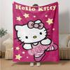 1pc Cute Hello Kitty Dancing Blanket, Soft and Cozy for All Seasons, Living Room, Travel, Camping, Car Blankets, Beach, Office Naps, Perfect Home Deco