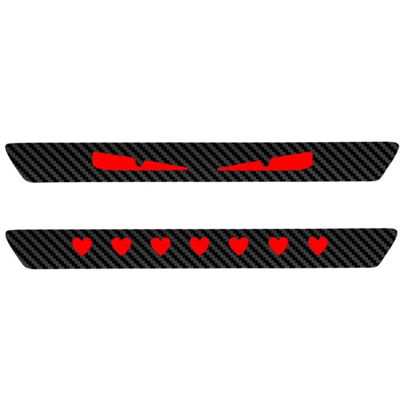 Precisions Cut Rear Lamp Decal Carbon FiberSun Protection Adhesion Car Decal Upgrades Brake Light Sticker