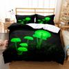 Psychedelic Mushrooms Duvet Cover Set  Polyester Comforter Cover King Queen Size For Kid Boy Girl Bedding Set With Pillowcase