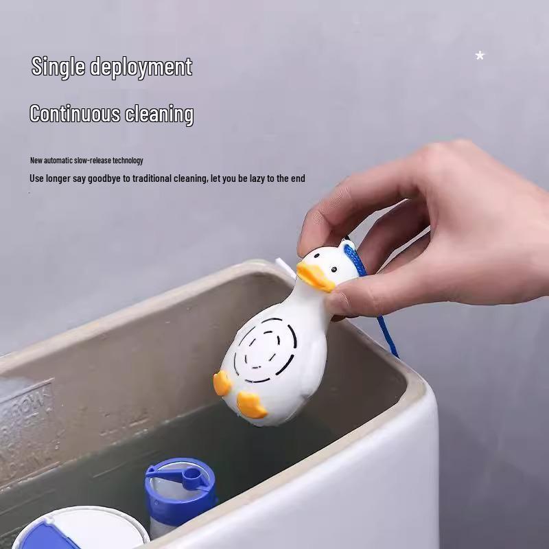 Kaczuszka Płyn do Czyszczenia Toalety i Łazienki - Odkamieniacz, Deodoryzator, Usuwacz Zapachów, Formuła Niebieskich Bąbelków