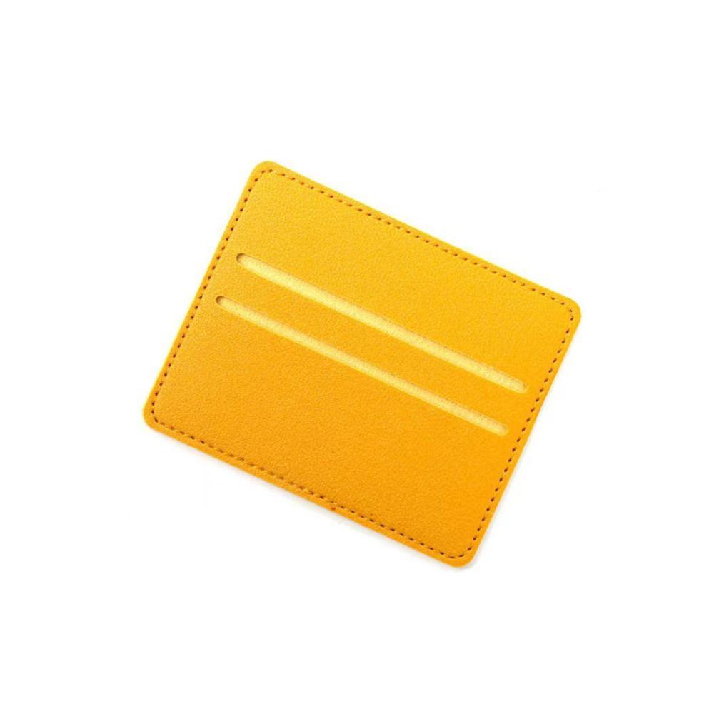 High Quality Ultra-thin ID Card Holders PU Leather Mini Card Package Business Card Wallet Women Men