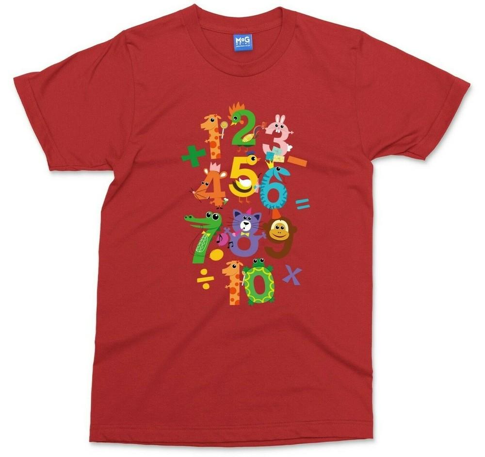 World Maths Day TShirt Funny Math Animal Numbers Mathematics Kids Adult Gift S