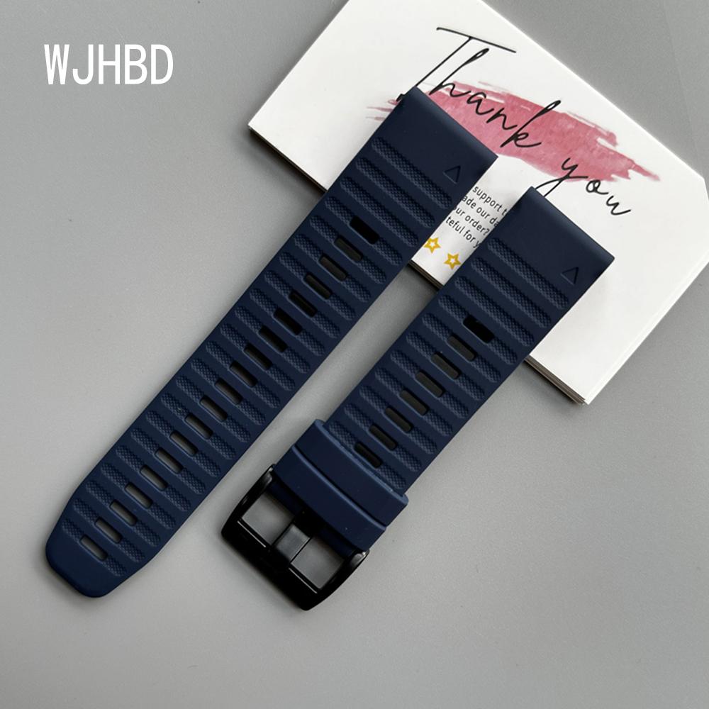 QuickFit 22mm 26mm Strap For Garmin Quatix 8 7 6 5 Sapphire Tactix 8 7 Pro Delta Bravo Silicone Band Fenix 7X 7 6X 6 5X Bracelet