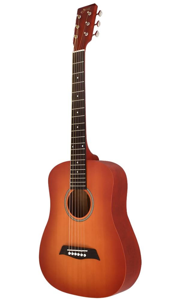 S.Yairi Compact Acoustic Series YM-02/CS Mini Acoustic Guitar in Cherry Sunburst (Soft Case Included)