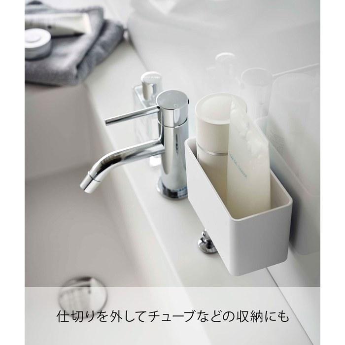 [Yamazaki] Film Hook Toothbrush Stand White, Approx. W4.7 x D2.6 x H3.1 inches MIST, Toothbrush Bulk Storage 5959
