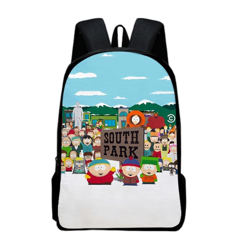 Unisex South Park Backpack With Matching Pouches For Students