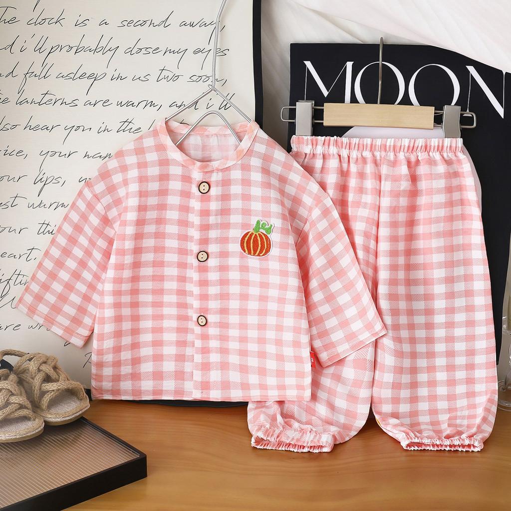 Cloud Cotton Kids Pajama Set With Breathable Print For Boys And Girls
