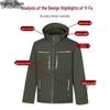 Set de lucru din fleece camuflaj cu glugă pentru bărbați
