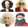 Clown Cosplay Bald Cap Wig Props Headgear Fashion Clown Wig  Halloween Party