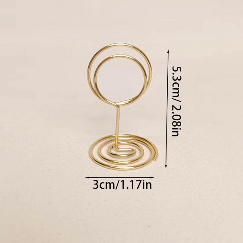 10/15Pcs/Pack Name Sign Card Clip Home Decoration Metal Theme Parties Birthday Sturdy Table Number Wedding Place Card Holders