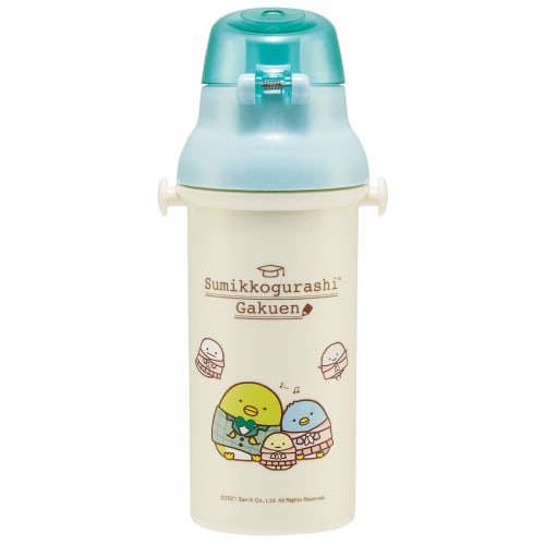 Skater Children's Plastic Water Bottle 480ml Ag+ Antibacterial Sumikkogurashi School Girls Made in Japan PSB5SANAG-A