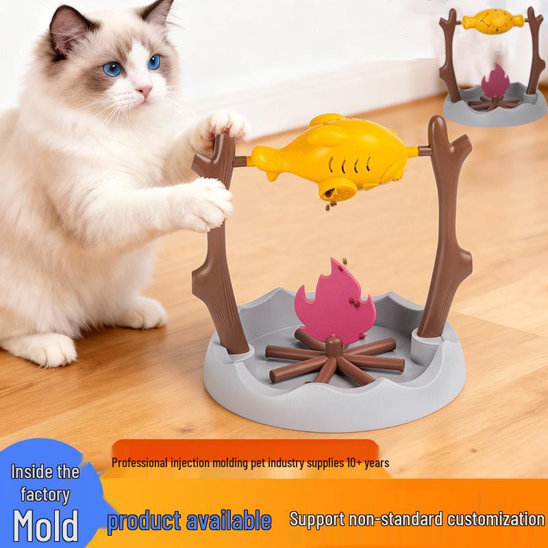 Gamelle interactive pour chat à alimentation lente avec nourriture cachée pour soulager l'ennui