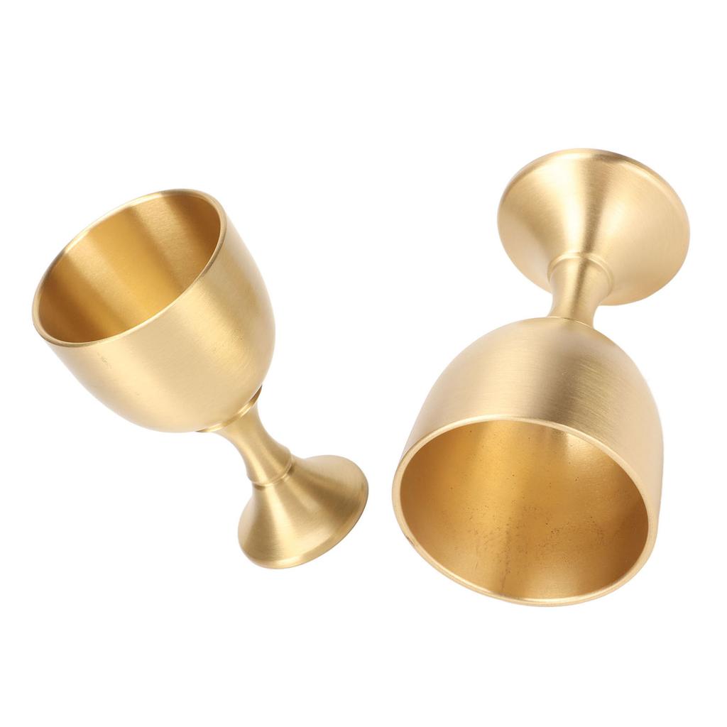 Vintage Goblet Chalice Gold Finish Small Wine Glasses Table Decoration for Party Wedding Graduation Anniversary Christmas