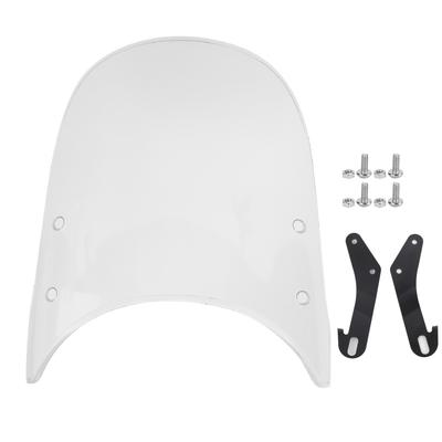 Defletor de Vento para Motocicleta Universal Anti-Rachadura Resistente a Riscos Ajuste para Faróis Redondos de 5 7 polegadas